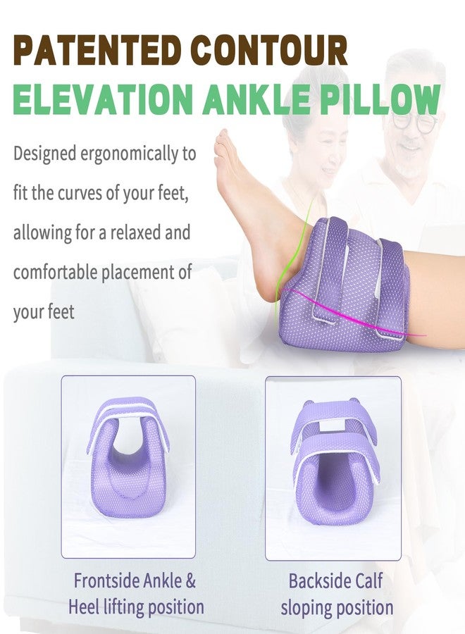 Ehucon 3D Heel Protectors for Pressure Sores,Ankle Elevation Pillow Foot Support Cushion for Bed Sores,Heel Cushions for Heel Pain Relief - Image 4